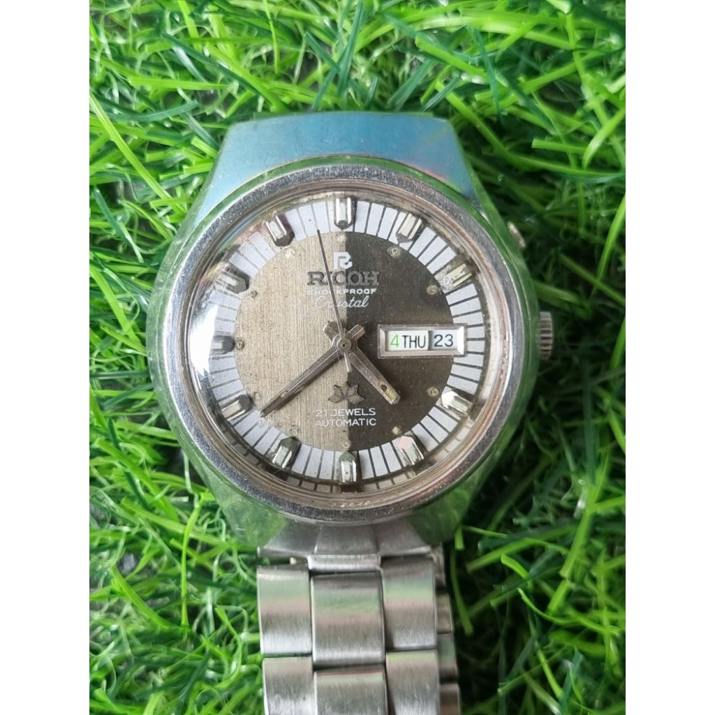Jam Tangan Vintage Ricoh Crystal Automatic Original