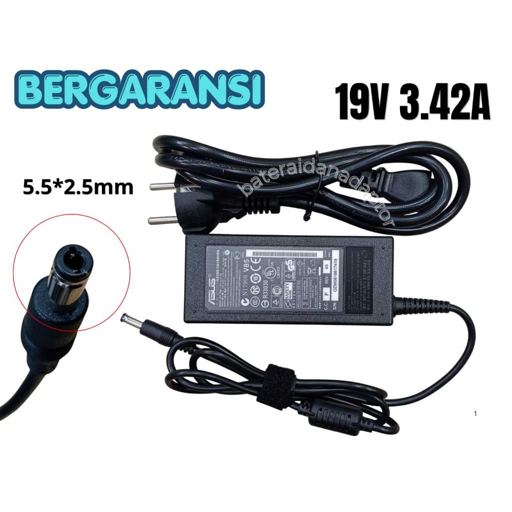 AC ADAPTOR LCD LED Monitor MX279H VX239H VX279H MX239H LS246H LS248H-A ASUS / 19V-3.42A (5.5*2.5) PE