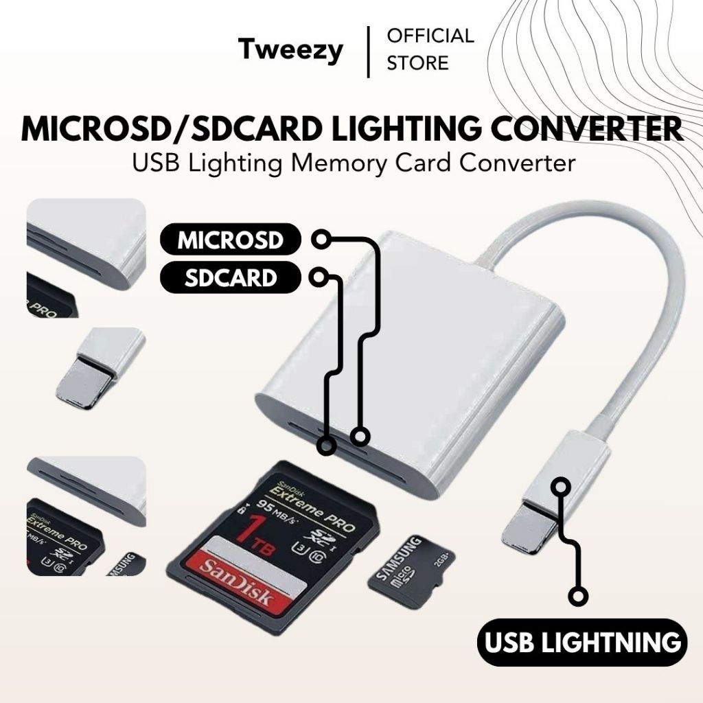 Cable Lighting to SD+TF For Iphone Macbook Reader Camera 2in1 to SD Card TF Memory Card OTG Adapter