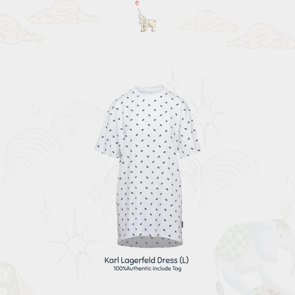 Karl LagerFeld Night Dress &  Greeen Pleated Skirt | Baju Tidur & Rok Hijau | L | 4Y |