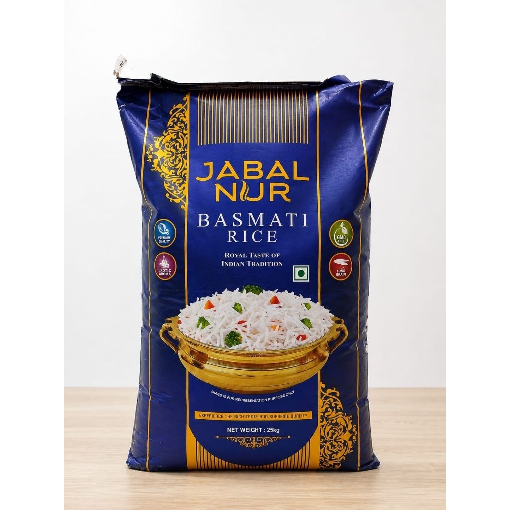 BERAS BASMATI JABAL NUR 25KG (1KARUNG)