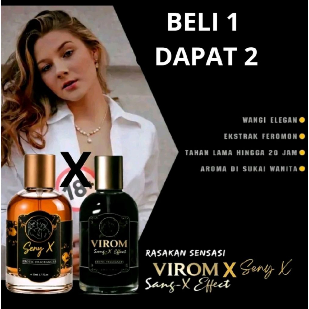 [BELI 1 DAPAT 2] Parfum VIROM X SANG X Effect Parfum Pria Premium EDP ORIGINAL Parfum Pria Tahan Lam