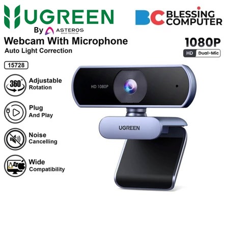 Webcam UGREEN CM678 USB HD 1080p Grey