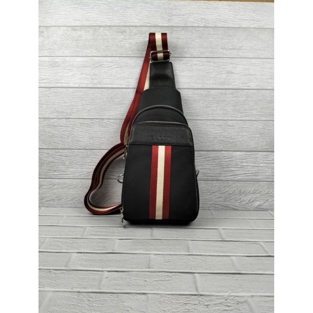 Tas slingbag pria wanita bally selempang