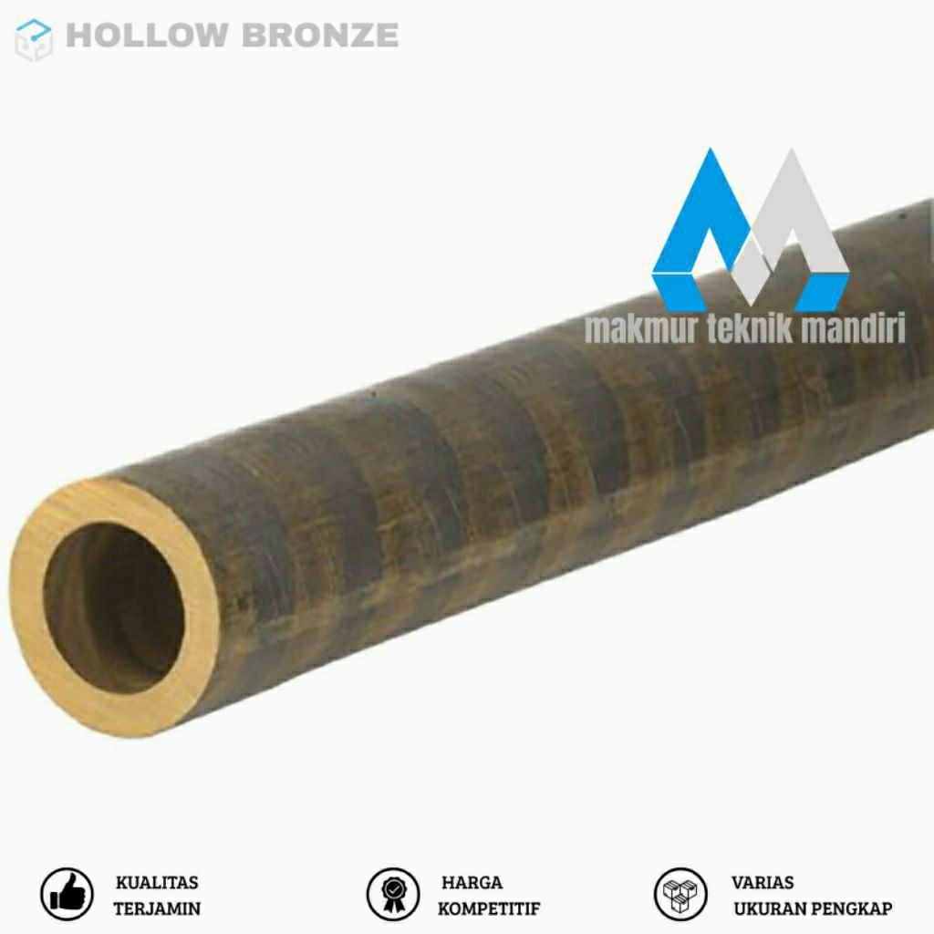 Hollow bronze OD 27mm ID 17mm x 100mm