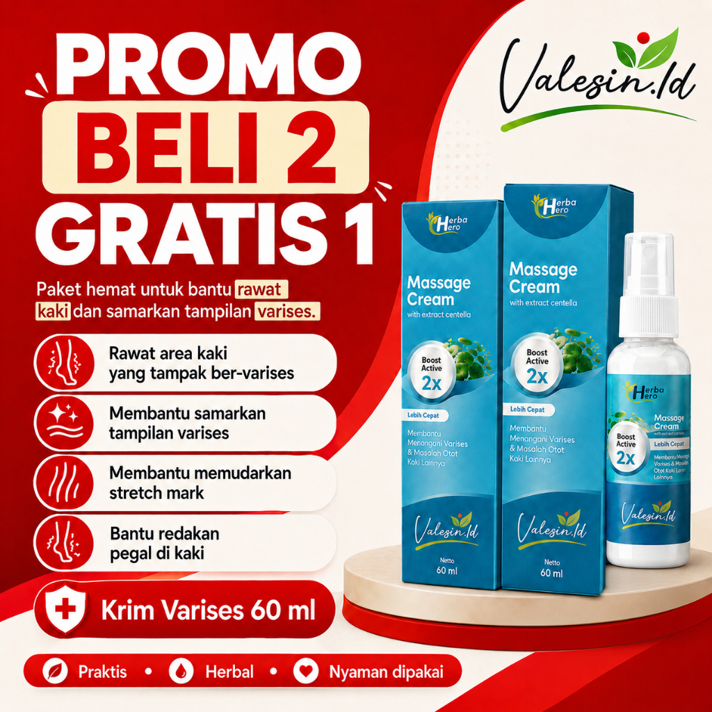 VALESIN.ID | Bantu Samarkan Varises , Stretch Mark dan Rawat Kaki Pegal