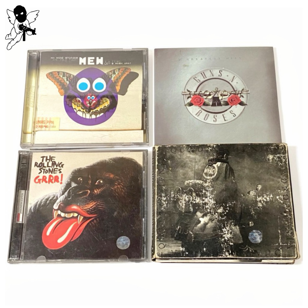 Original CD Cassette Album by Mew, Rolling Stones,Guns and Roses,dan The Who