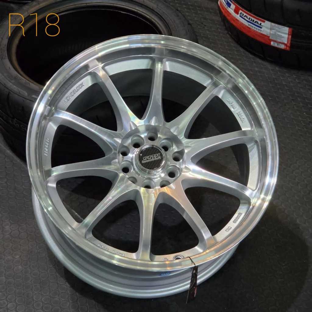 velg mobil ring 18 VOLKRAYS CE28 FULL POLISH SSW S200 ORIGINAL THAILAND R18 velg racing mobil Subaru