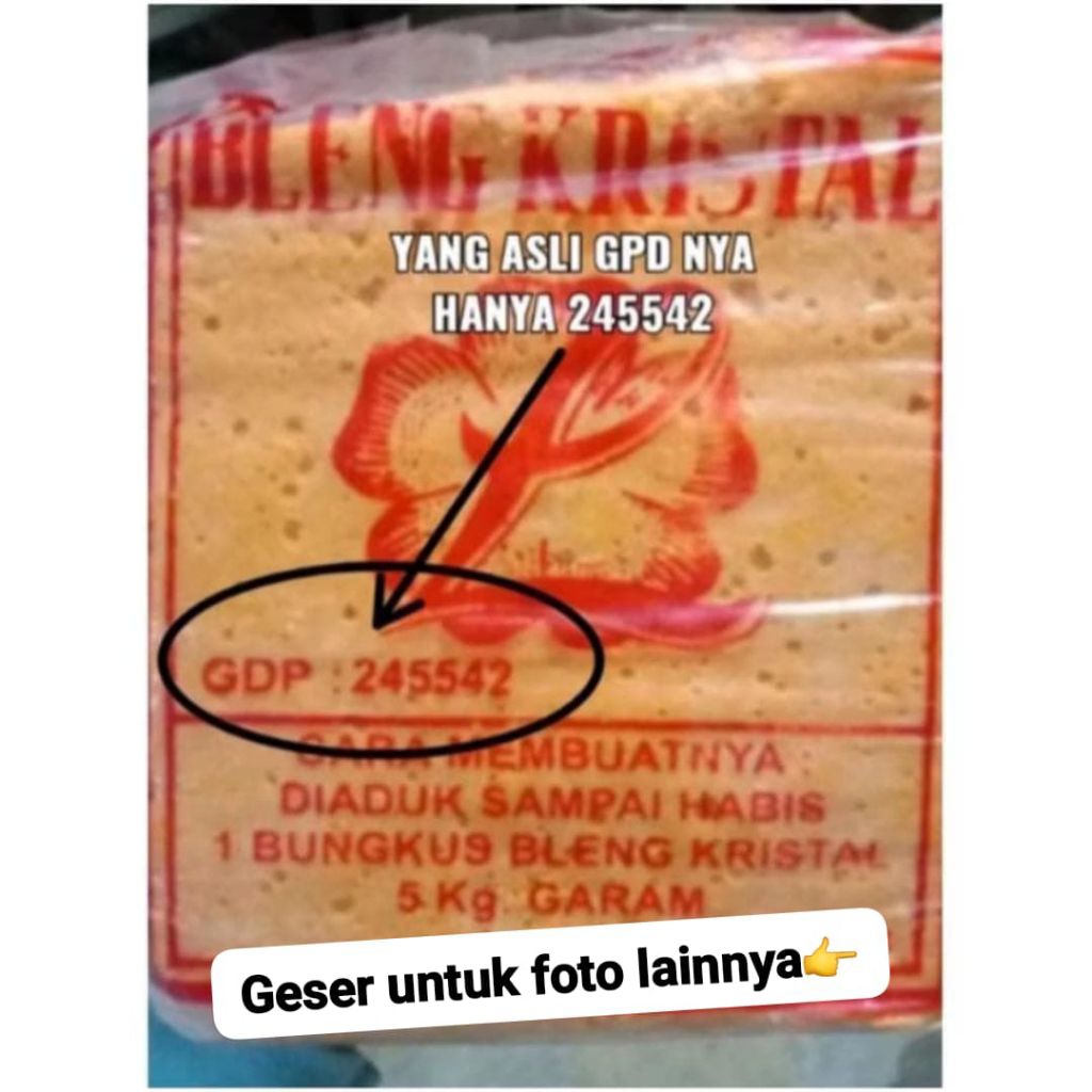 Readyy garam bleng/Bleng Kristal/Obat kerupuk isi -+800 gram