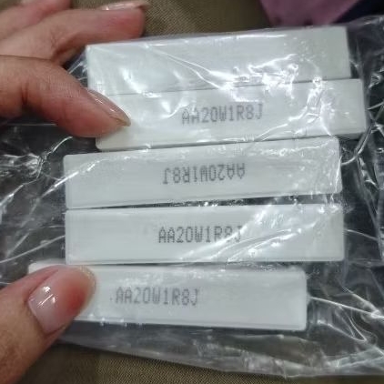 Resistor 20w 1.8 ohm PUTIH R 1R8 1R8J 1,8 1.8ohm 1,8ohm 20 watt 20 w 20watt