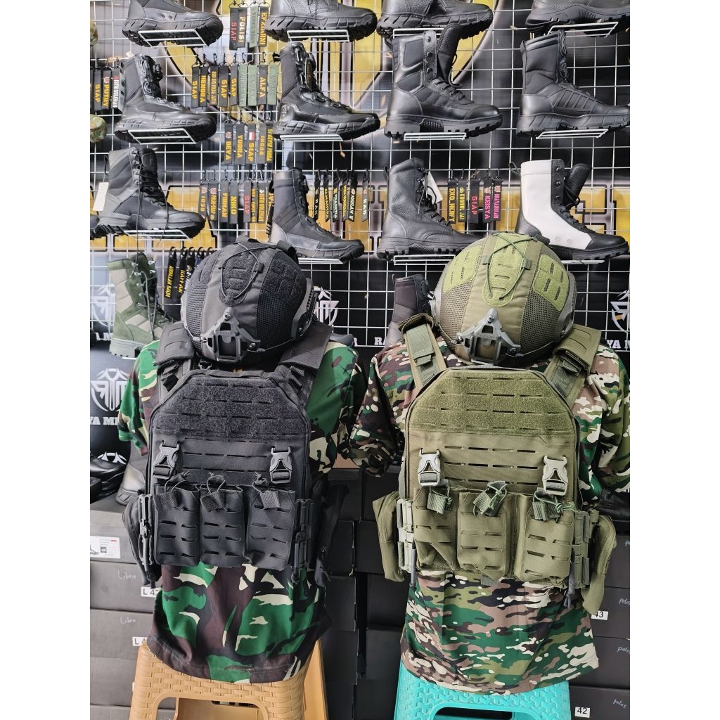 Body vast / rompi tempur tactical/ helm tempur tactical.