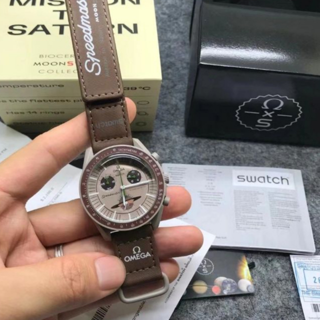 100% Original MISSION TO Saturn BIOCERAMIC MERCURY SWTCH Jam Tangan Pria Wanita Watch SO33T100 SWTCH