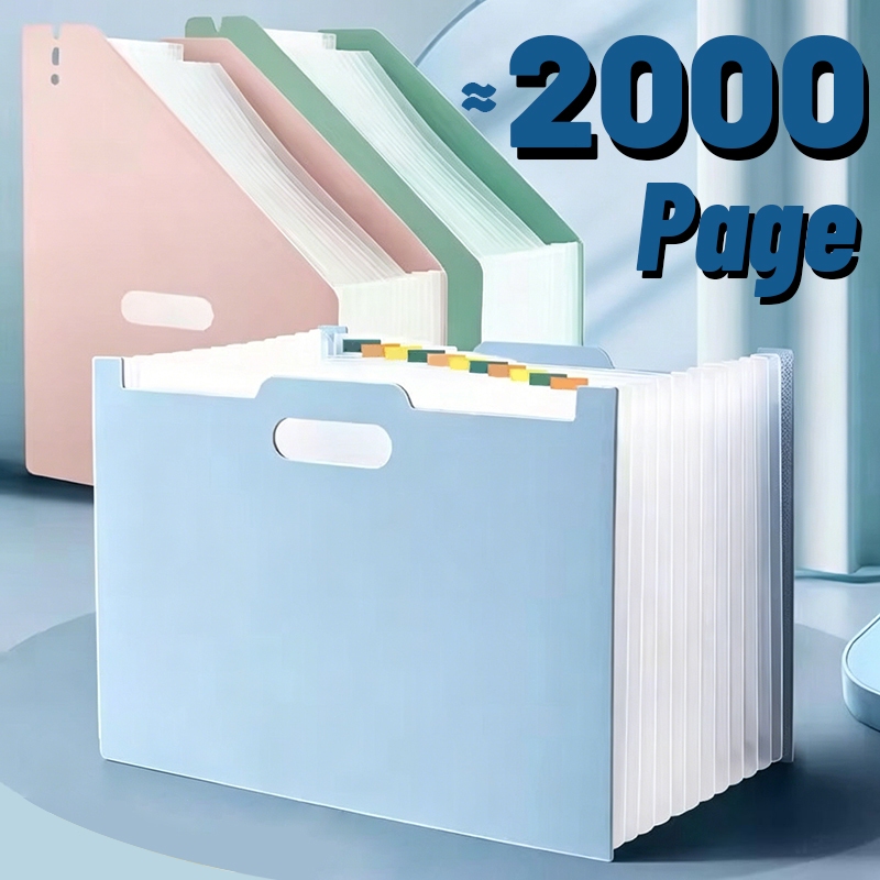 A4 F4 Standing File/A4 F4 File Folder Document Bag/Tas Document File 13 Sekat Desktop File Organiser