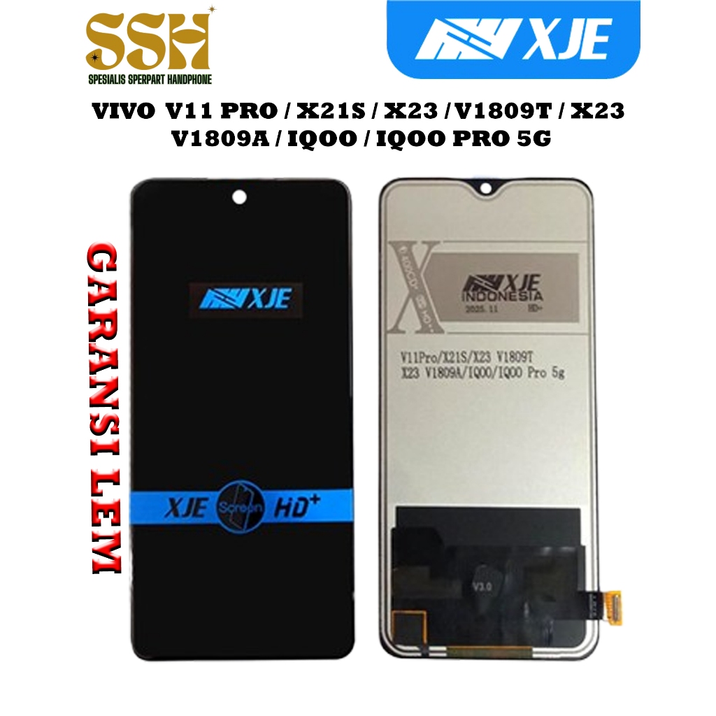 LCD VIVO X23 / V11 PRO / X21S / X23 V1809T / X23 V1809A / IQOO / IQOO PRO 5G BLACK FULLSET TOUCHSCRE