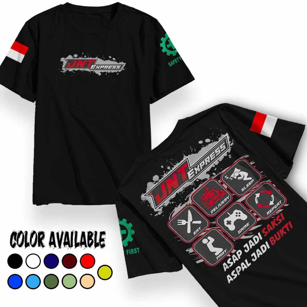 Kaos Tshirt UNISEX - Kaos JNT EXPRESS Pakaian Pria & Wanita Cowo Cewe Modifikasi