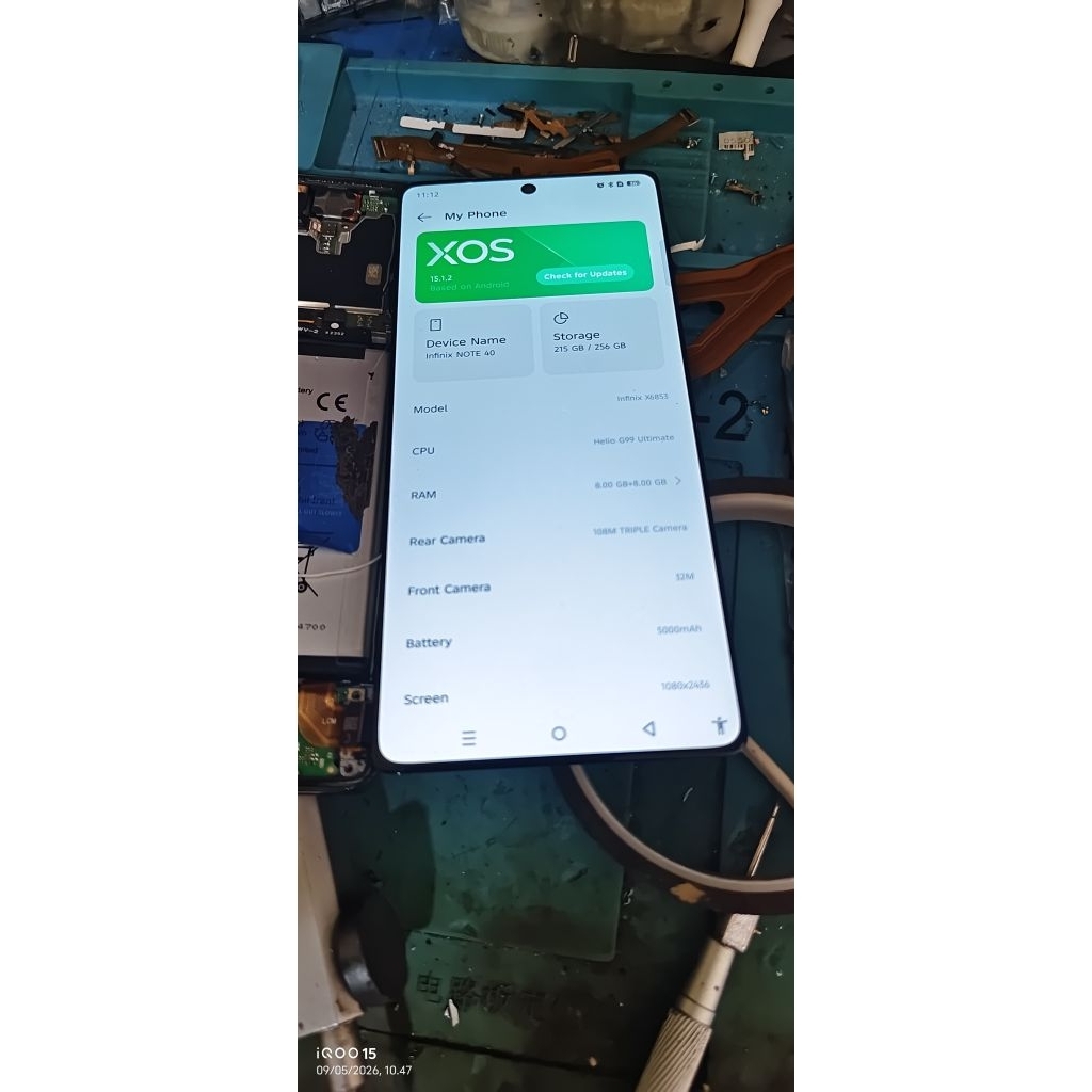 LCD Infinix Note 40 Original Amoled Copotan