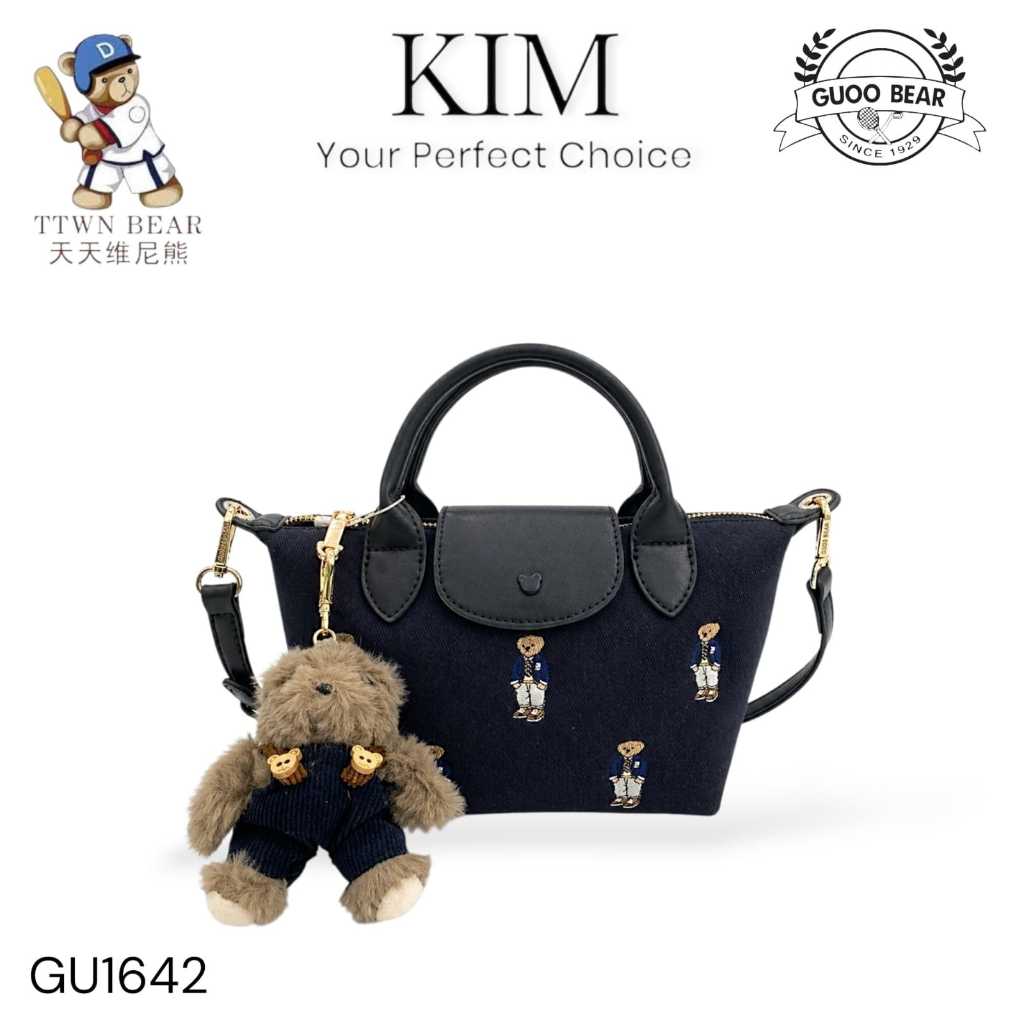 TTWN -  Tas Selempang Wanita Ukuran S Beruang Sling Bag Fashion Lucu Mewah Bangkok Style GUOO Bear