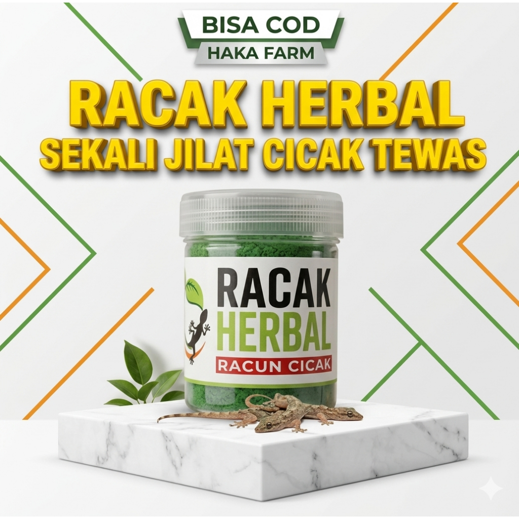 Racun Cicak Herbal (Racak) 100% ampuh 20 Gr/ RACAK HERBAL/ Racak herbal racun cicak pembasmi TOKEK