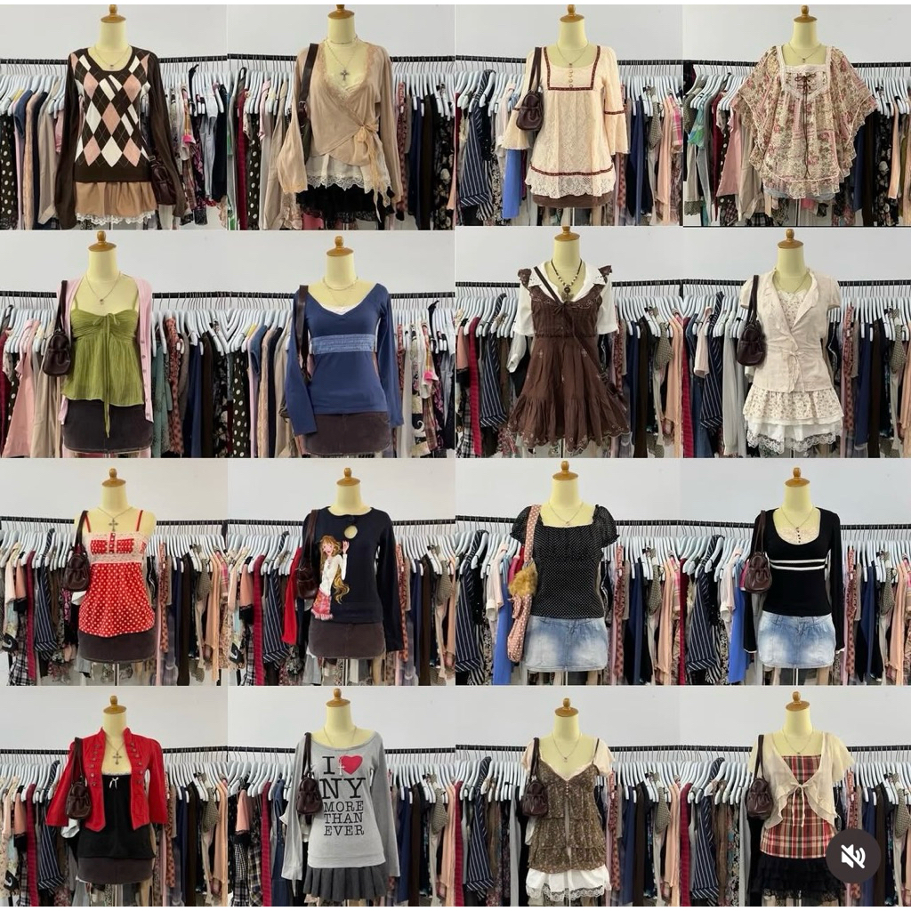 Coquette, Vintage,Y2K, Dainty, Milkmaid, Grunge, Babydoll, Leopard Top / Skirt , Axes Femme