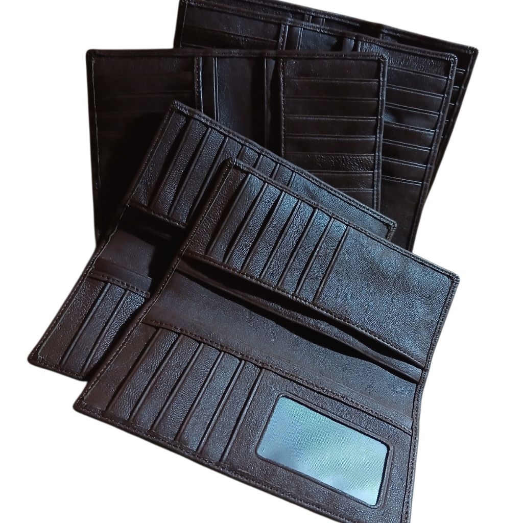 Dompet Pria Wanita Kulit Domba Asli warna coklat