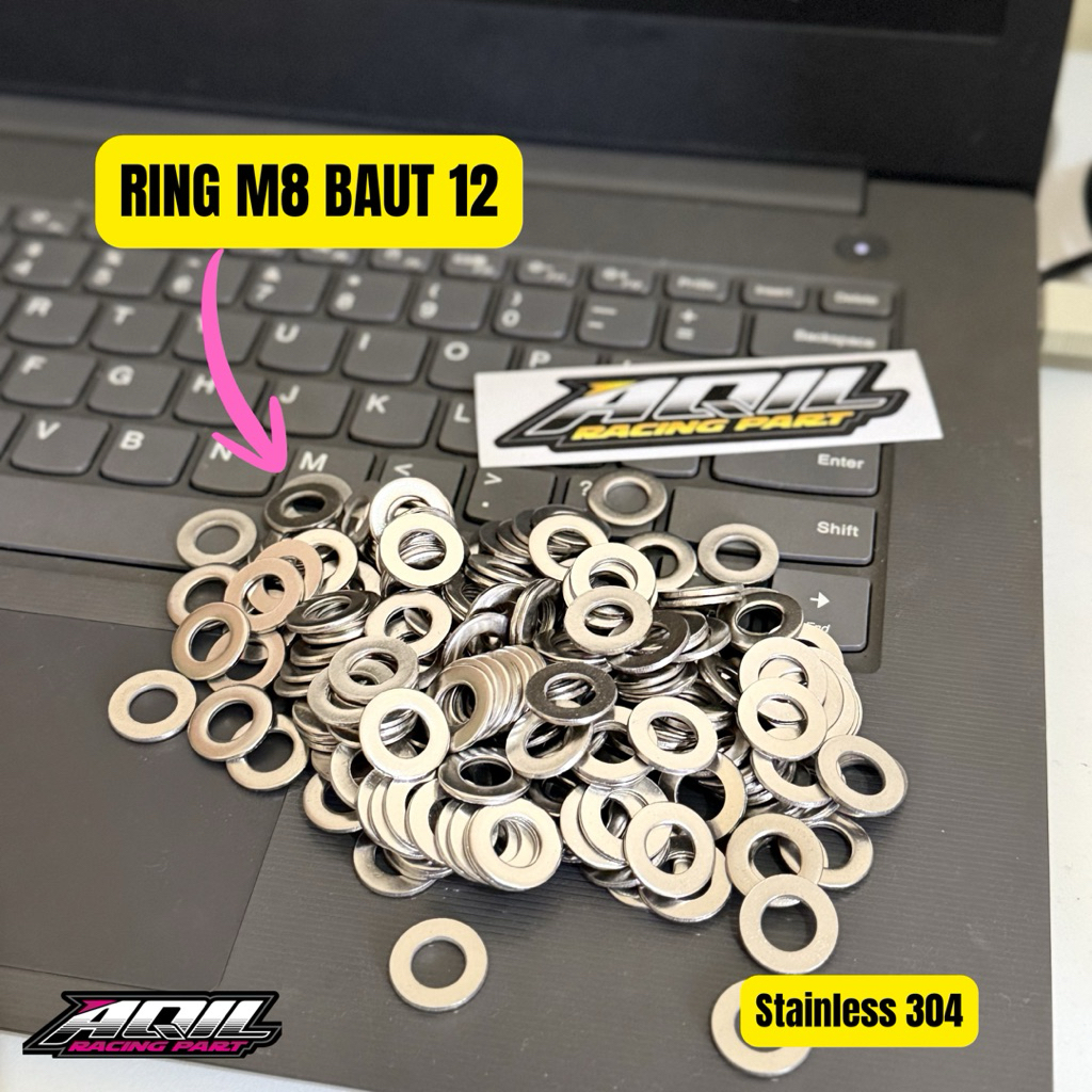 Ring Baut 12 Stainless Ring 8 Kecil