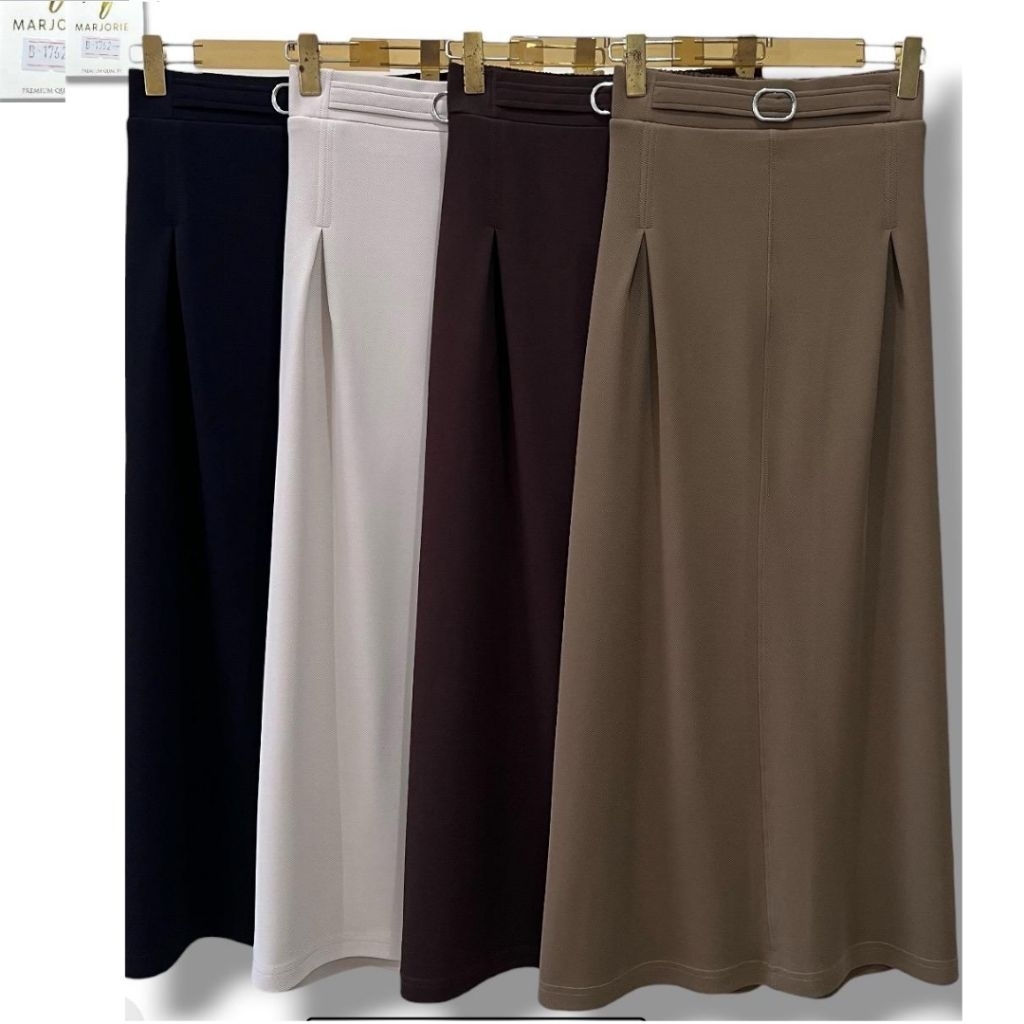 Rok MJ Marjorie Rok Wanita Kerja Casual Remaja