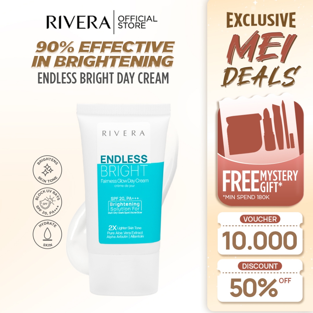 Rivera - Endless Bright Fairness Glow Day Cream - (DP 2) - SPF 20+++