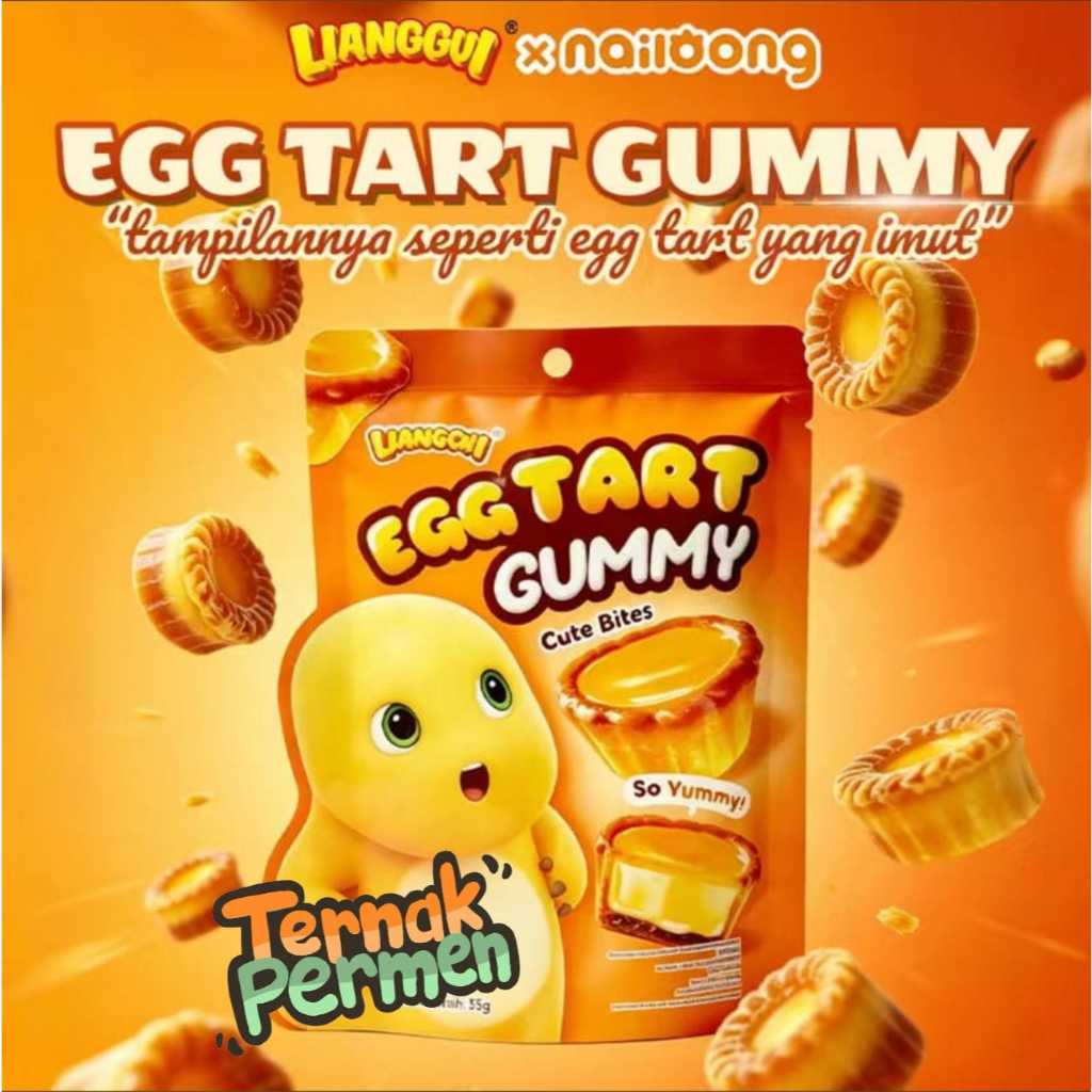 LIANGGUI PERMEN LUNAK BENTUK EGG TART
