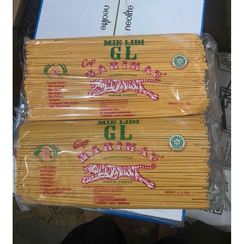 MIE LIDI MIE GOMAK CAP GL CAP HARIMAU 1000G 1KG