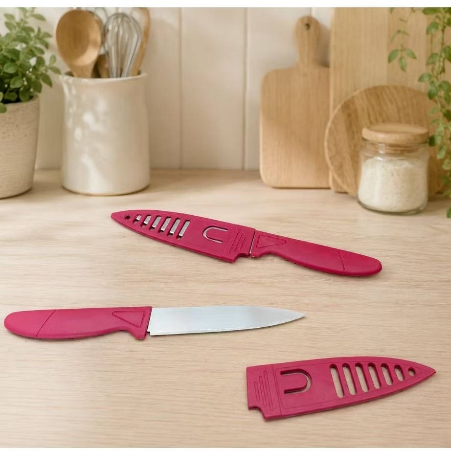 12pcs Pisau sarung merah / pisau souvenir / souvenir pisau murah
