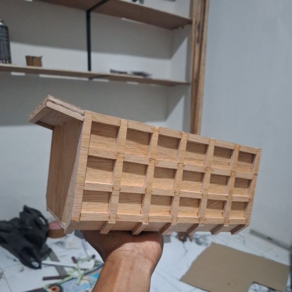 miniatur bak dump truk tongkang skala truk plastik