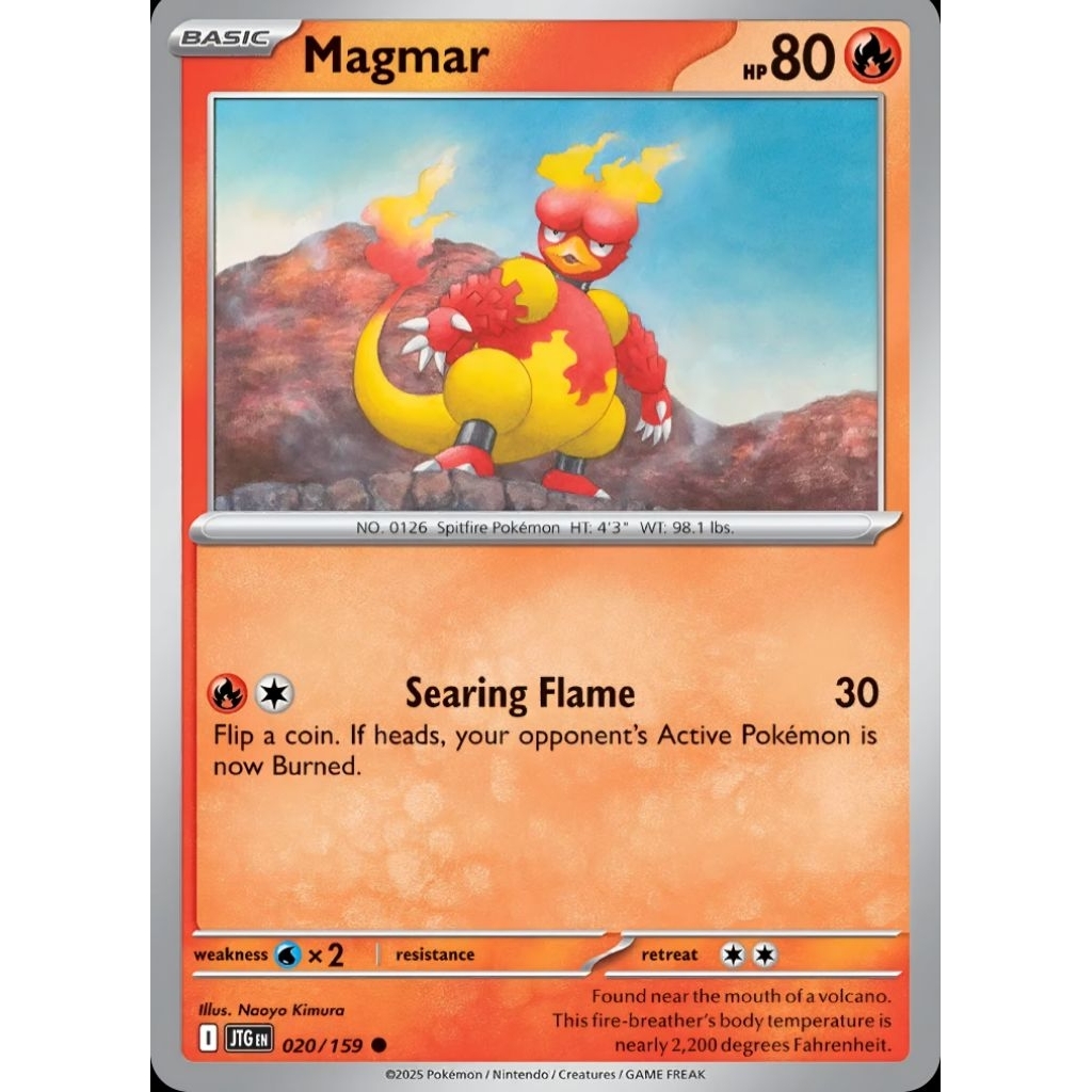 Tcg Pokemon Magmar JTG Eng