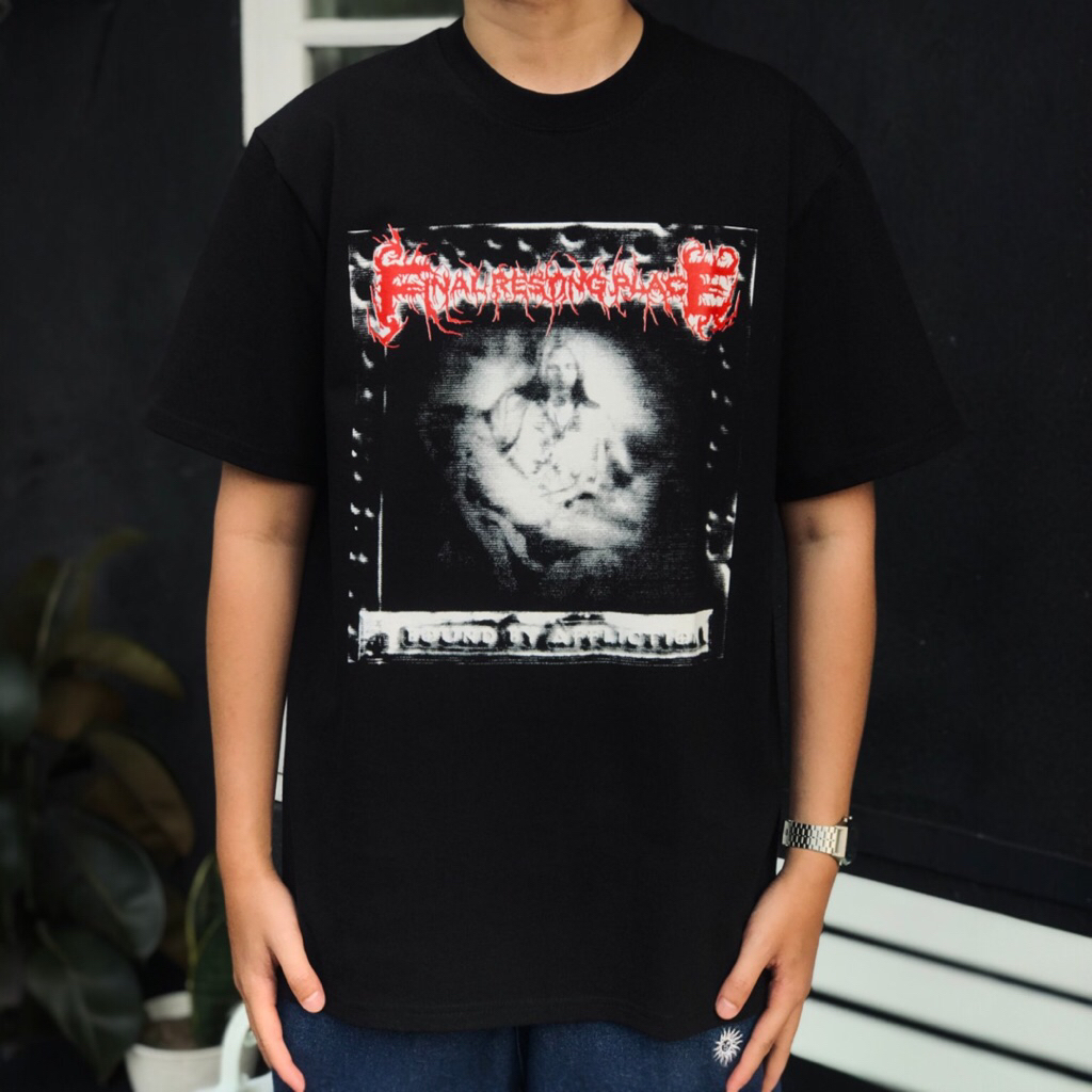 Kaos Band Final Resting Place “ Album Tee “ | Heavy Cotton | Kaos Pria