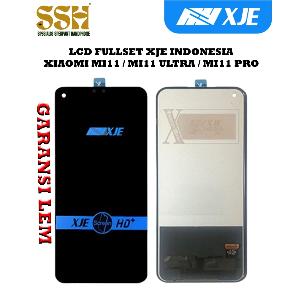 LCD XIAOMI MI11 / MI11 ULTRA / MI11 PRO BLACK FULLSET TOUCHSCREEN XJE INDONESIA