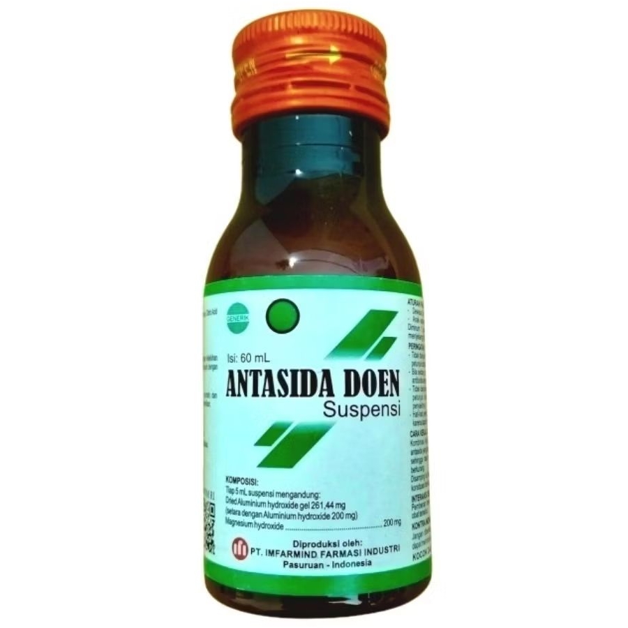 ANTASIDA DOEN Suspensi (60ml) - IFI /IMFARMIND | Obat Sakit Maag Sirup Suspensi