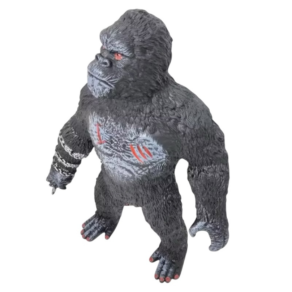 Tinggi 38 cm Mainan Figure Kingkong Ukuran Jumbo Bahan Full Karet + Suara Kingkong