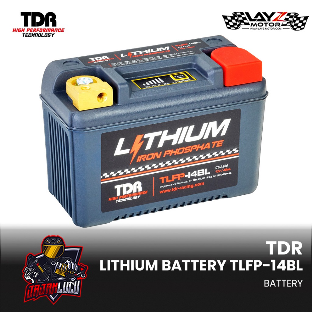 Aki Motor TDR Lithium Xmax X-Max TLFP-14BL FZR1000 R6 MT25 MT-25 Original