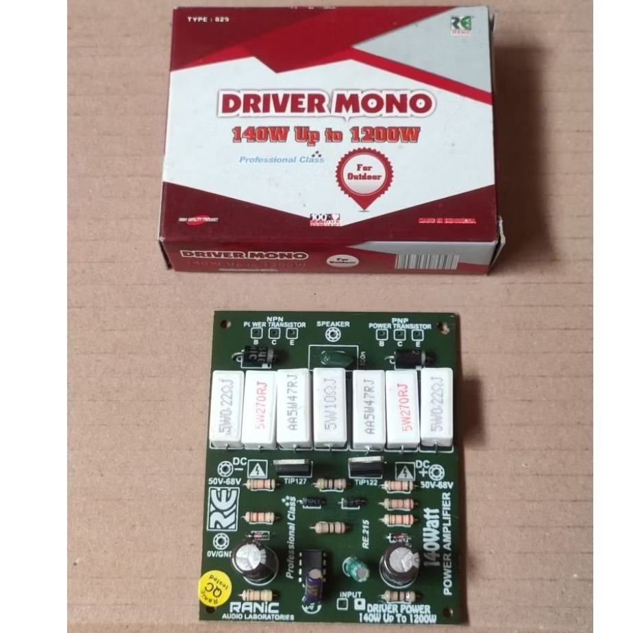 Kit driver power amplifier OCL 140 up to 1200 watt mono darlington ( 829 )