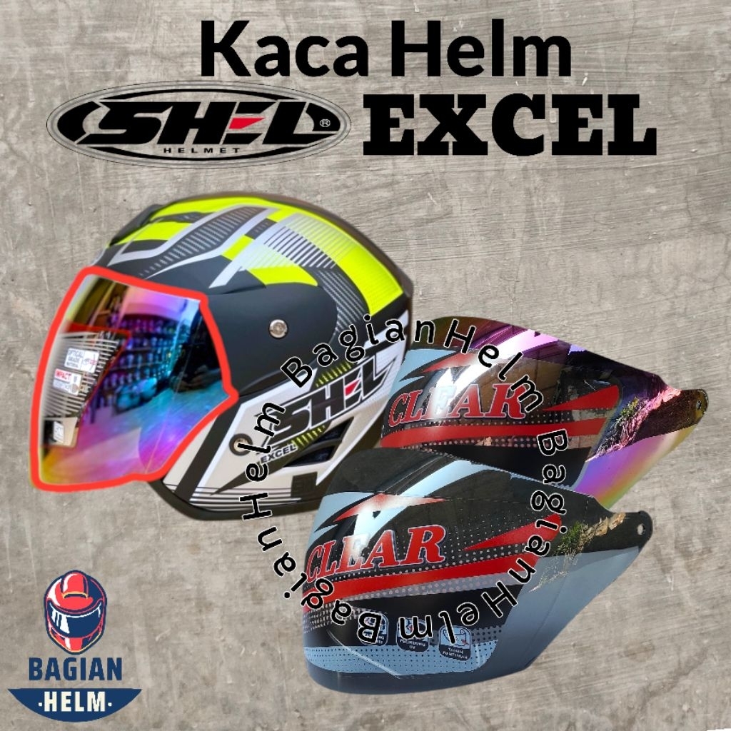 Kaca Helm SHEL EXCEL Visor Helm SHEL EXCEL