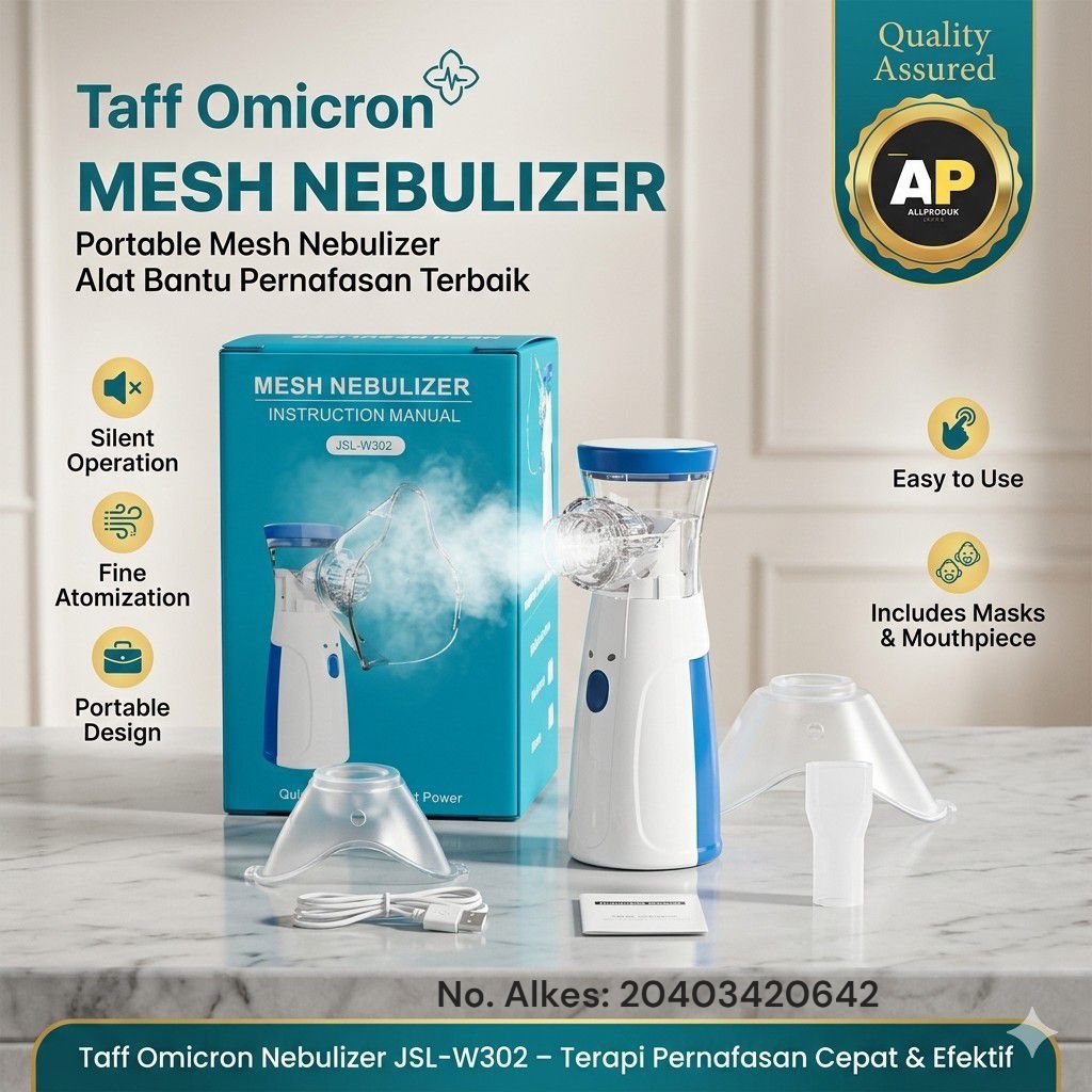Nebulizer Portable / Alat Nebulizer Anak / Nebulizer W302