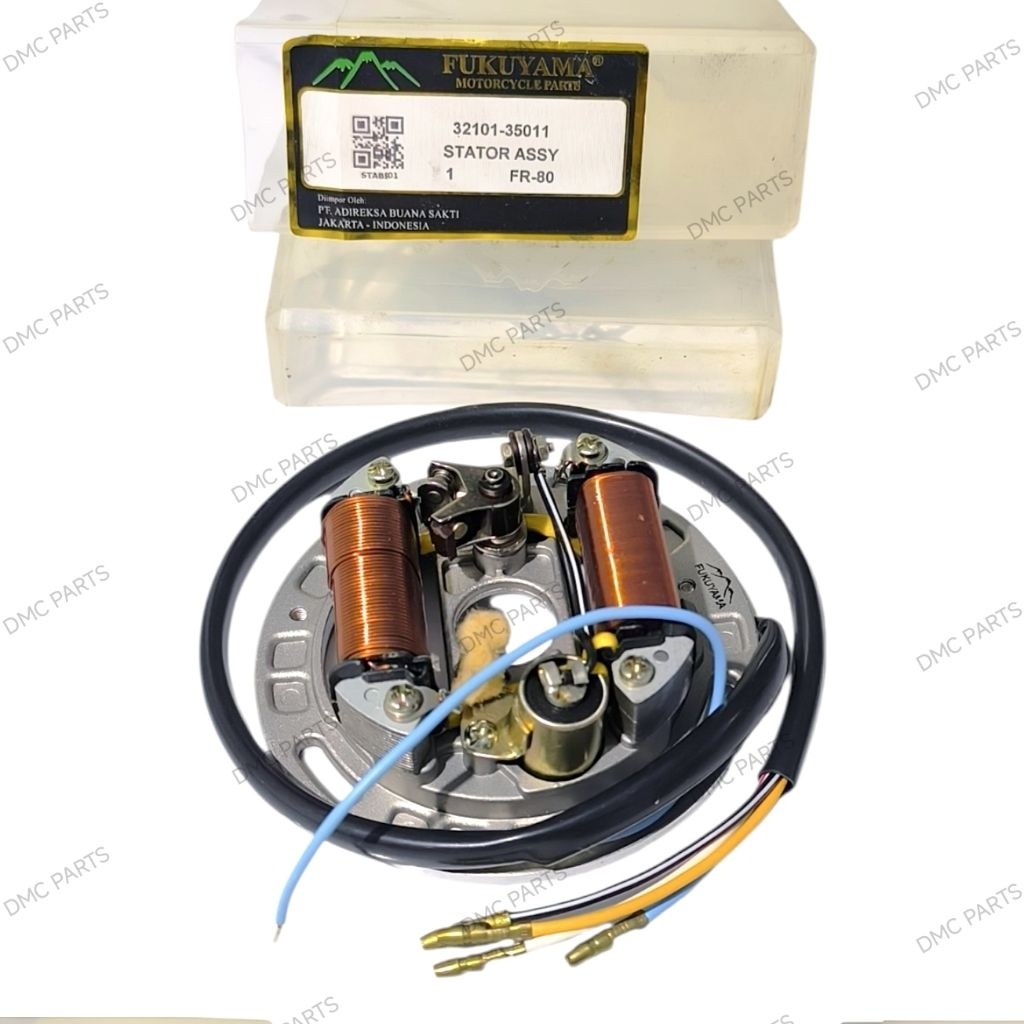 SPULL STATOR ASSY / SEPUL SPOL SPUL KOMPLIT SET  SUZUKI FR70 FR80 FR 70 80 PLATINA LENGKAP KONDENSOR