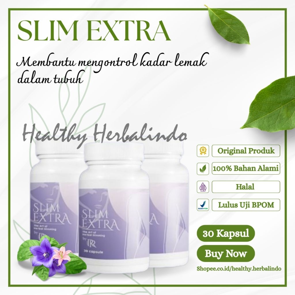 SLIM EXTRA MORANTIKA Original 100% Herbal Pelangsing Alami Original BPOM