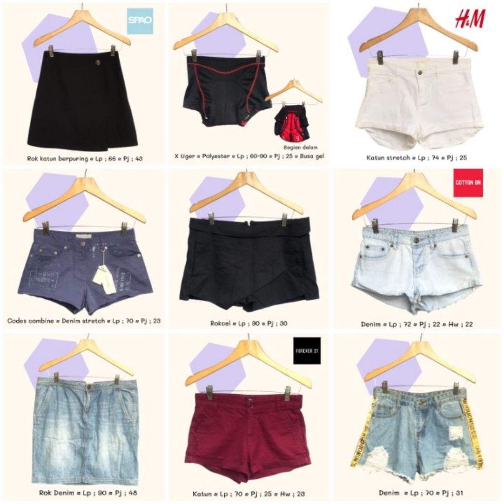 Hot pants wanita jeans korean style, Hotpants jumbo olahraga premium cewek