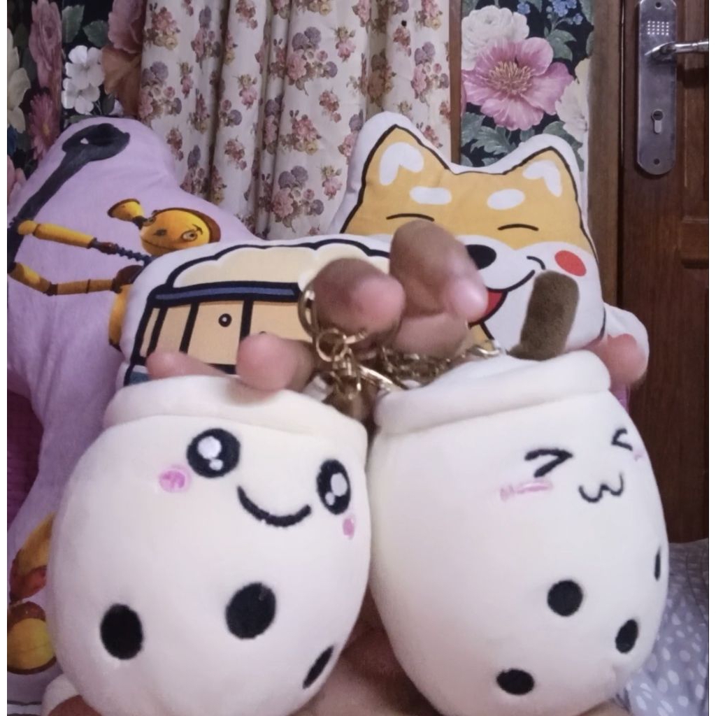 gantungan tas boneka Boba brand