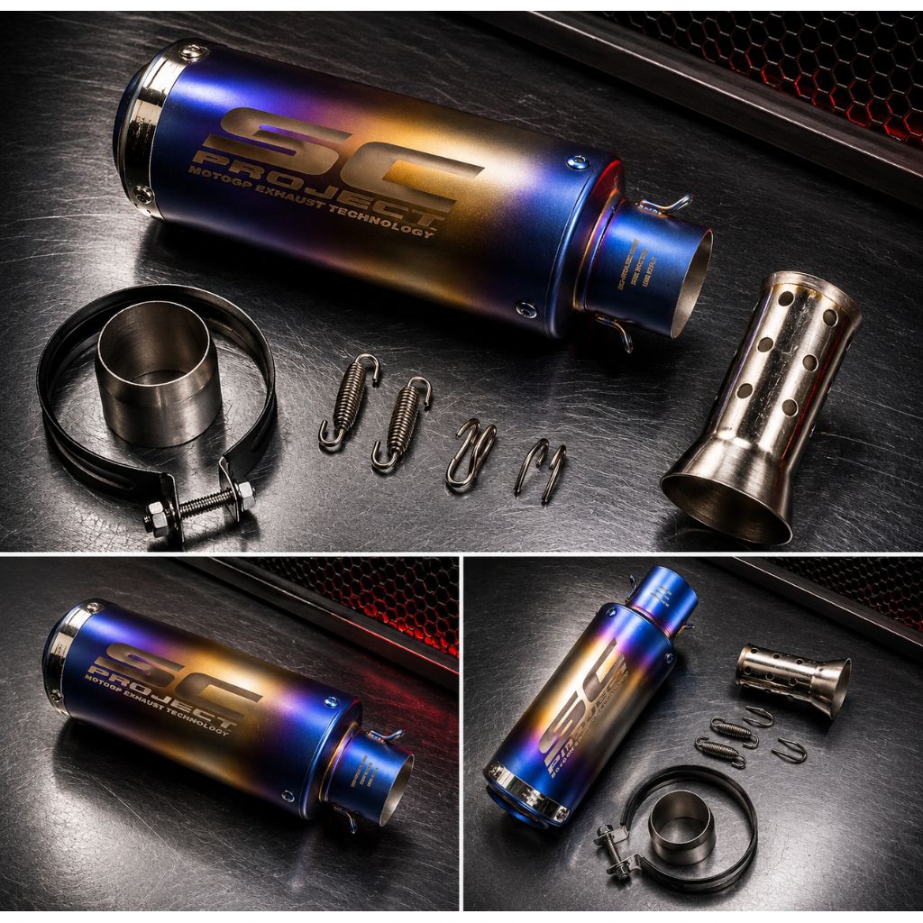 Knalpot Silincer Only Sc Project Suara Gahar Motor Matic,150cc,250cc,4silinder