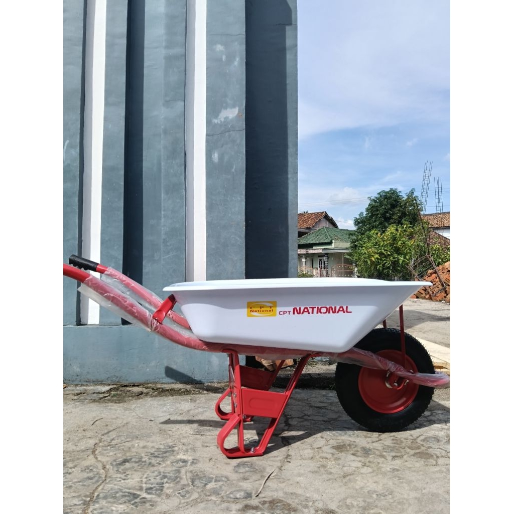 Gerobak Dorong/ Angkong/ Lori Bak Fiber CPT NATIONAL ( bak anti pecah )
