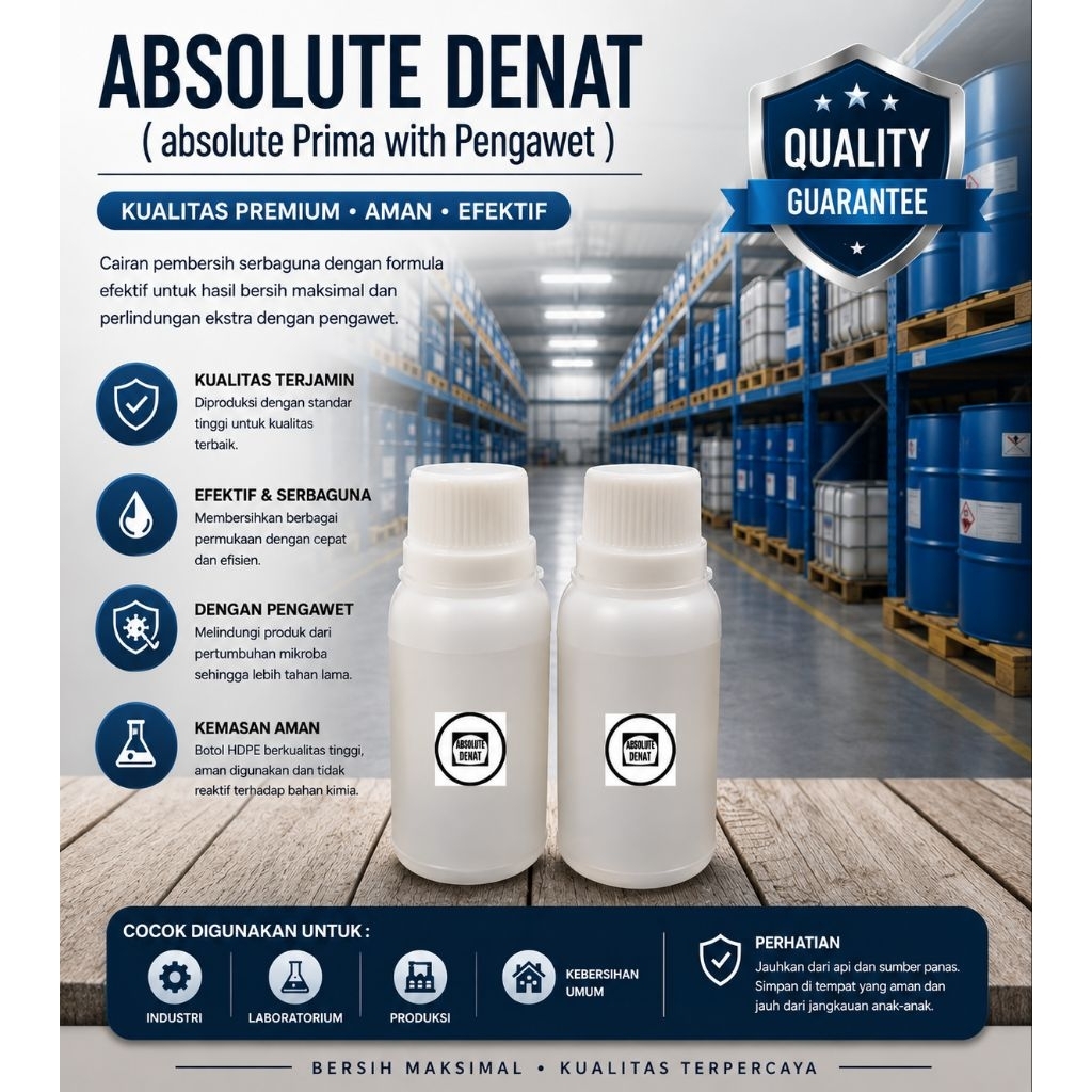 ABSOLUTE PELARUT PARFUM 100 ML Absolute Prima Absolute Denat pengencer Parfum Langsung Campur ke Bib