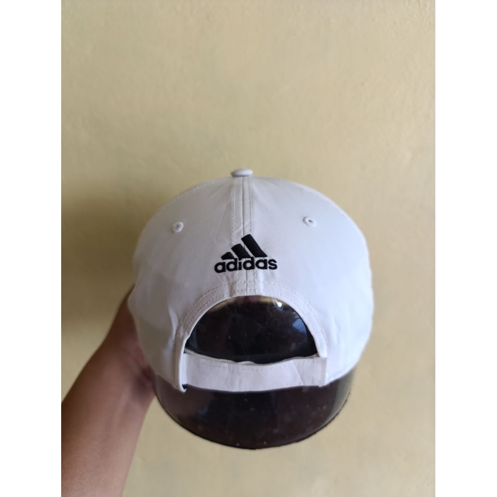 topi golf pria original  polyester white