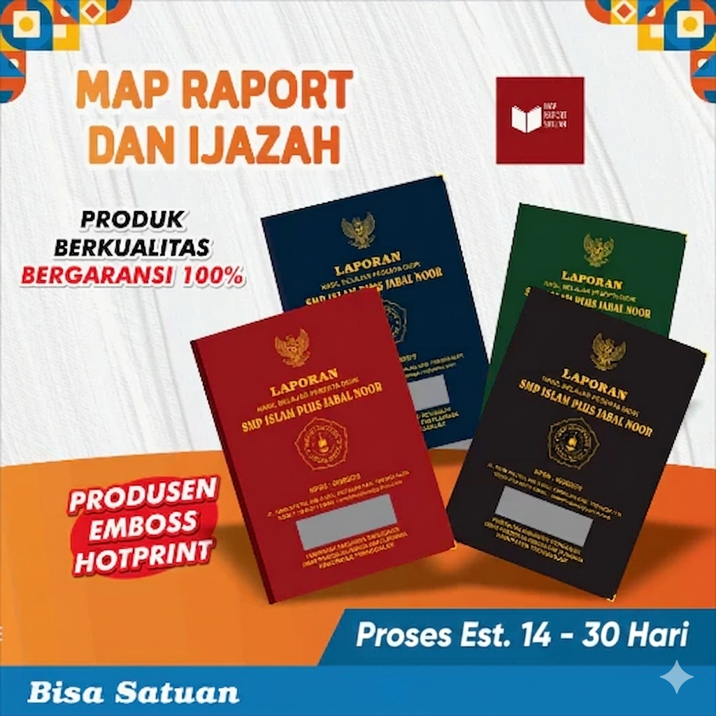 Map Raport - Map Ijazah - Map K13 Bisa Satuan