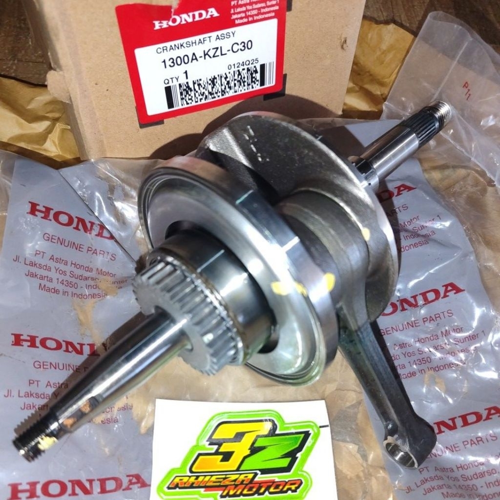 Crankshaft assy askruk as kruk as Beat FI Starter Kasar Spacy FI Vario 110 ESP KZL original baru AHM
